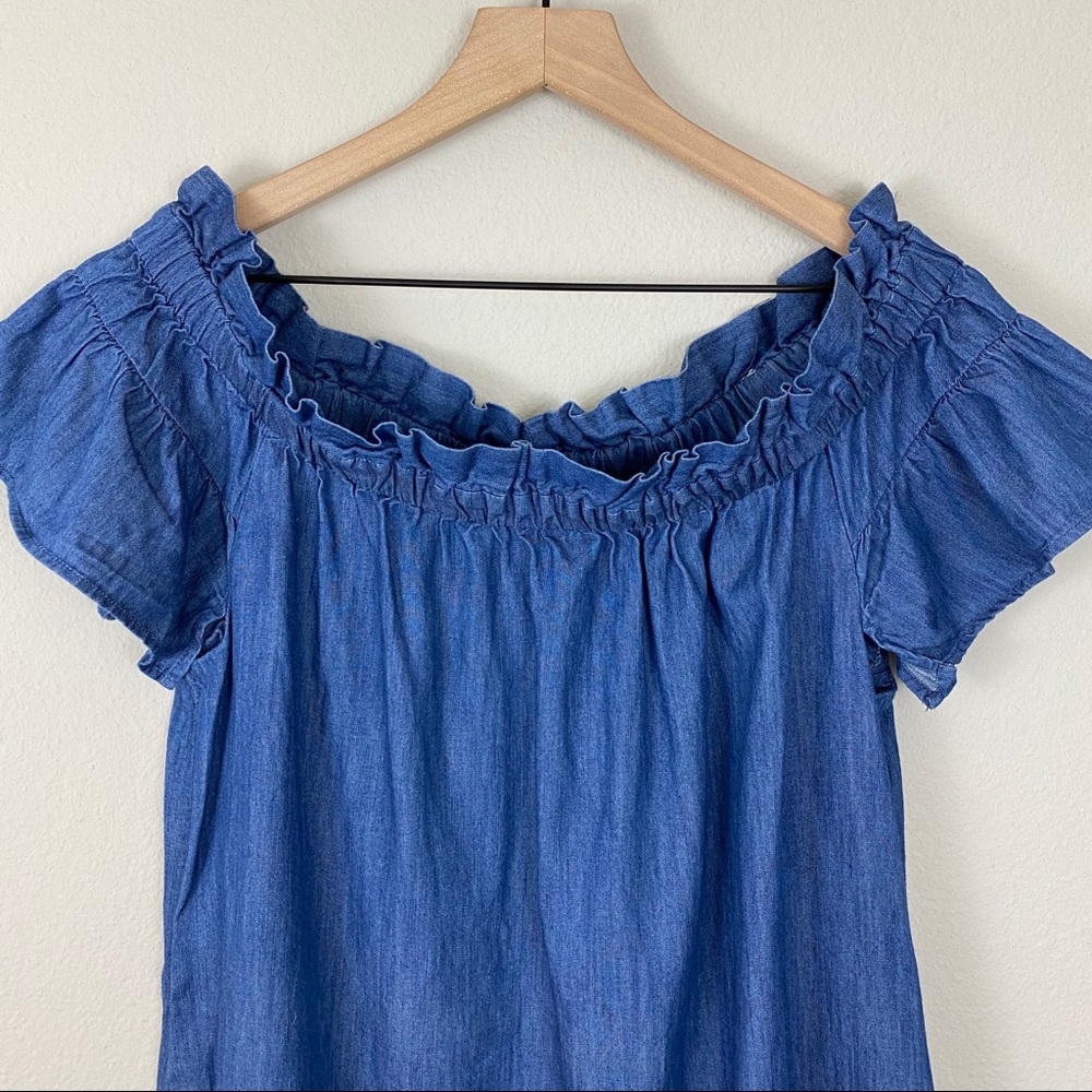 Anthro Corey Lynn Calter Off-The-Shoulder Dress - Picture 7 of 11